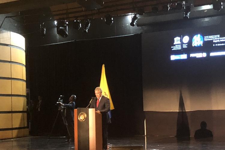 Свечано отварање 14. задседања Унесковог Међувладног комитета за НКН, Богота децембар 2019