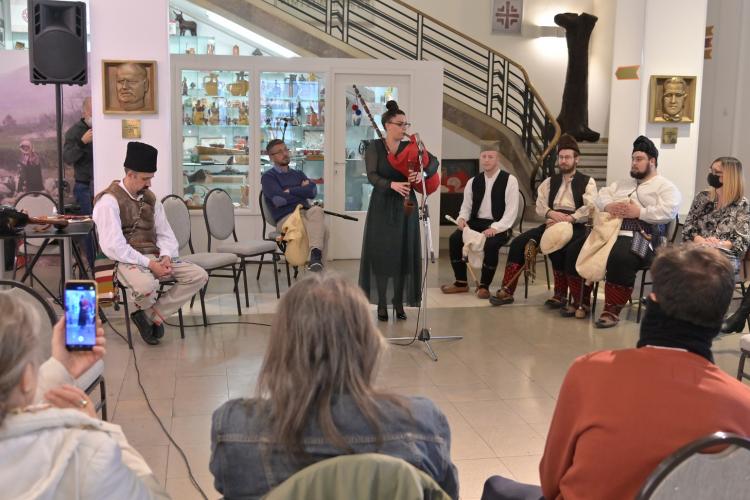 Презентација свирања на гајдама у Етнографском музеју у Београду